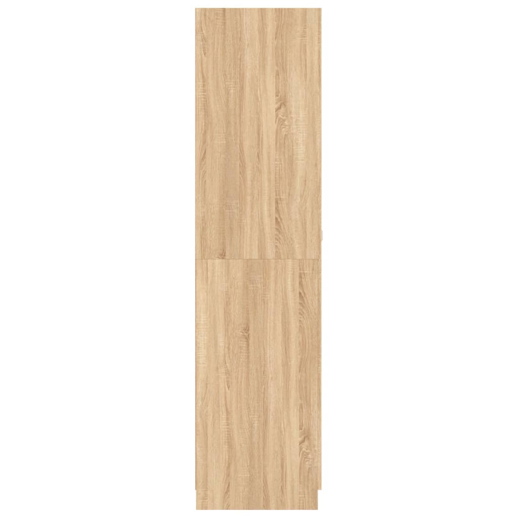 Kledingkast 90X52X200 Cm Bewerkt Hout Sonoma Eikenkleurig - Design Meubelz