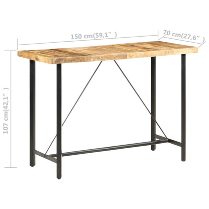 Bartafel 150X70X107 Cm Ruw Mangohout - Design Meubelz