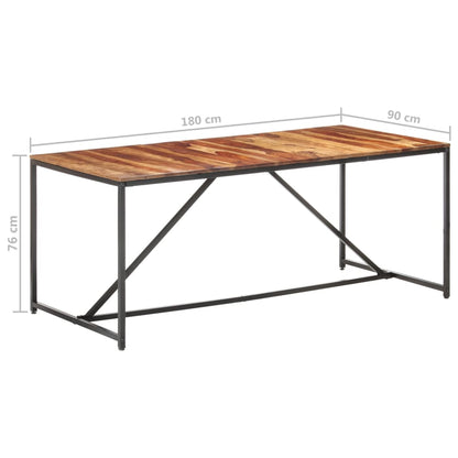 Eettafel 180X90X76 Cm Massief Sheeshamhout - Design Meubelz