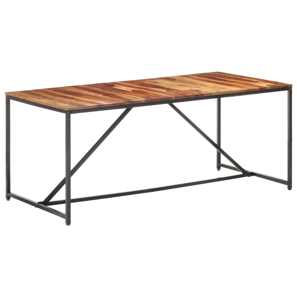 Eettafel 180X90X76 Cm Massief Sheeshamhout - Design Meubelz