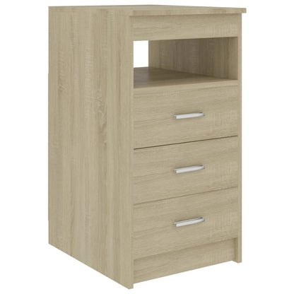 Ladekast 40X50X76 Cm Bewerkt Hout Sonoma Eikenkleurig - Design Meubelz