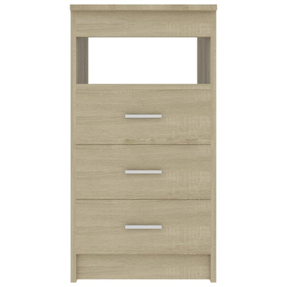 Ladekast 40X50X76 Cm Bewerkt Hout Sonoma Eikenkleurig - Design Meubelz