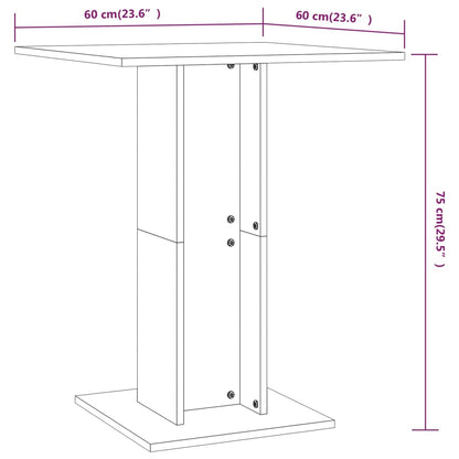 Bistrotafel 60X60X75 Cm Spaanplaat Sonoma Eikenkleurig - Design Meubelz