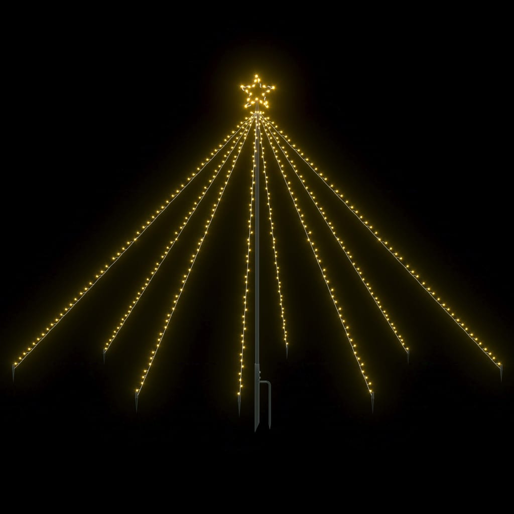 Kerstboomverlichting Waterval Binnen Buiten 400 Led's 2,5 M 250 x 70 cm - Design Meubelz