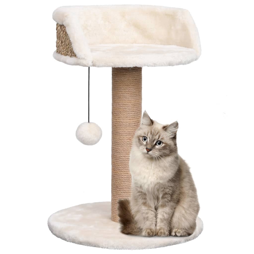 Kattenboom Met Mandje 49 Cm Zeegras - Design Meubelz