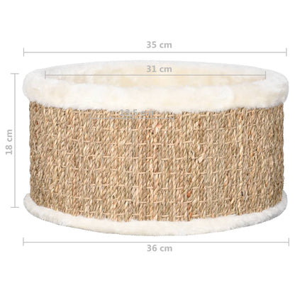 Kattenmand Rond 36 Cm Zeegras - Design Meubelz