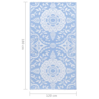 Buitenkleed 120X180 Cm Pp Babyblauw - Design Meubelz