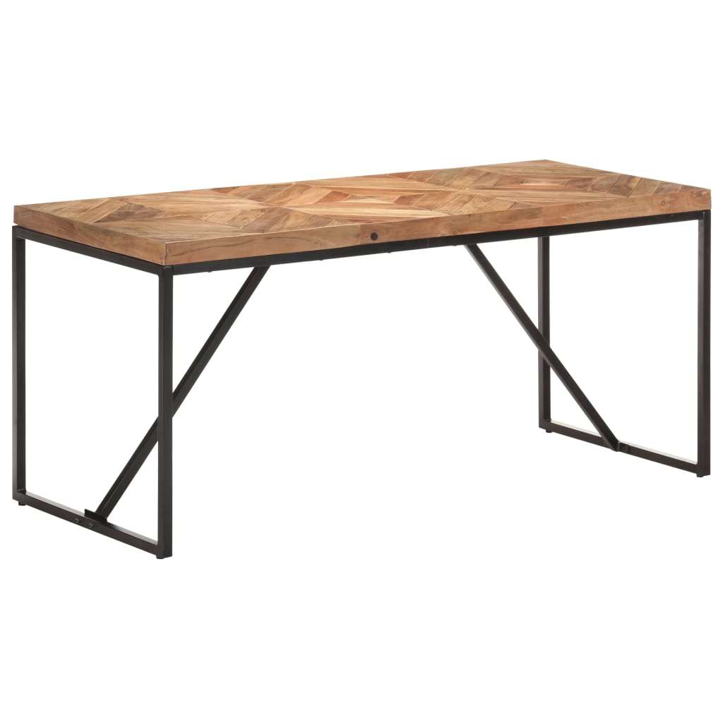 Eettafel 160X70X76 Cm Massief Acaciahout En Mangohout - Design Meubelz