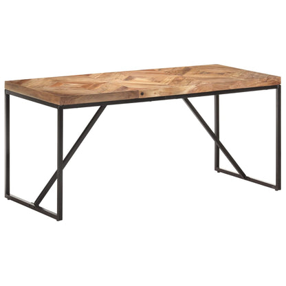 Eettafel 160X70X76 Cm Massief Acaciahout En Mangohout - Design Meubelz