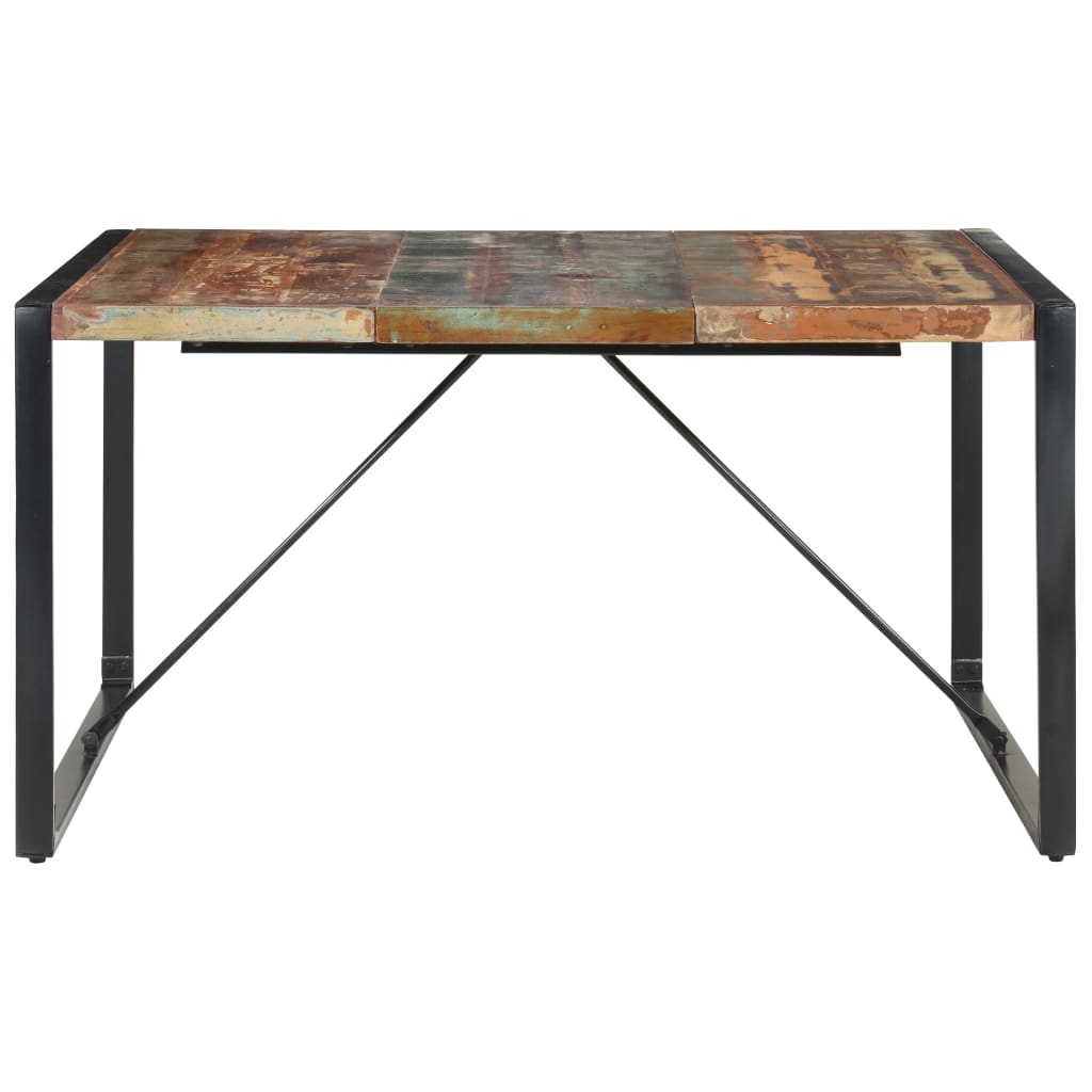 Eettafel 140X140X75 Cm Massief Gerecycled Hout - Design Meubelz