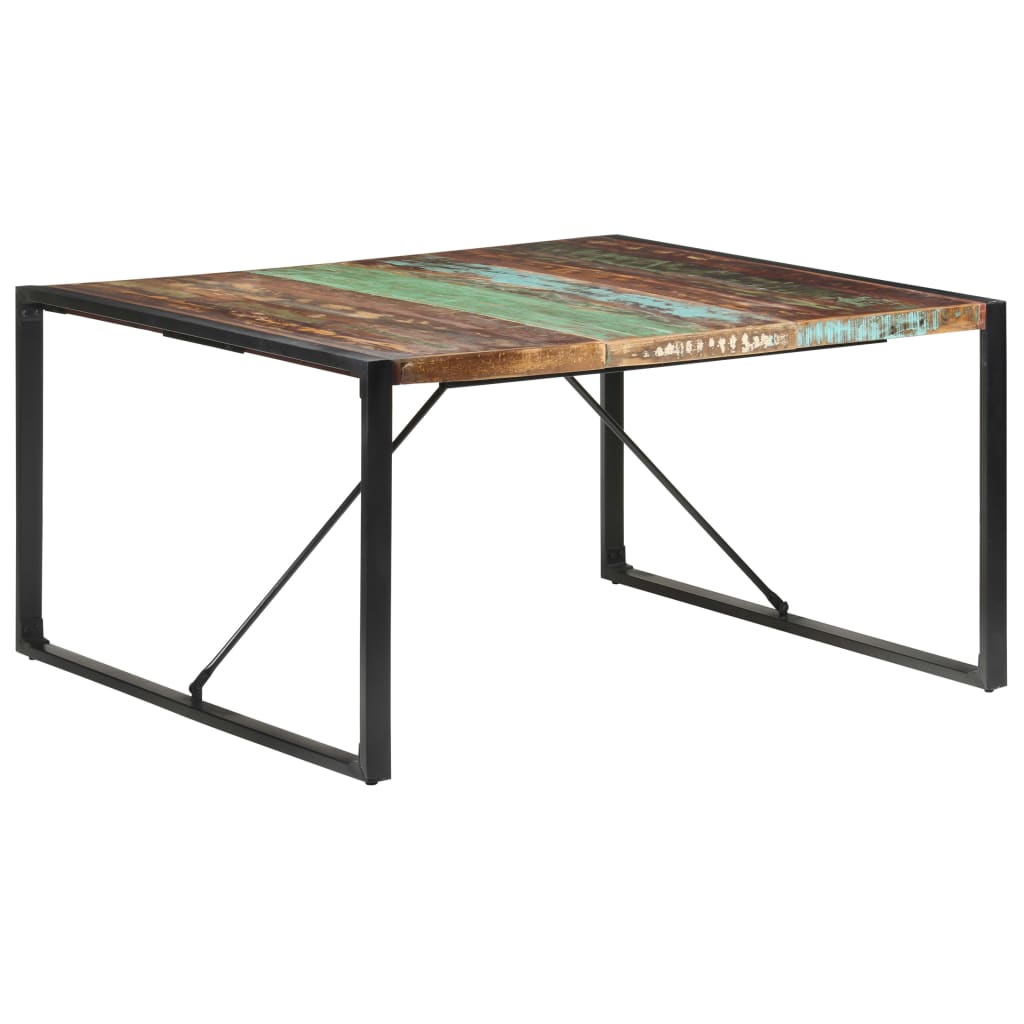 Eettafel 140X140X75 Cm Massief Gerecycled Hout - Design Meubelz