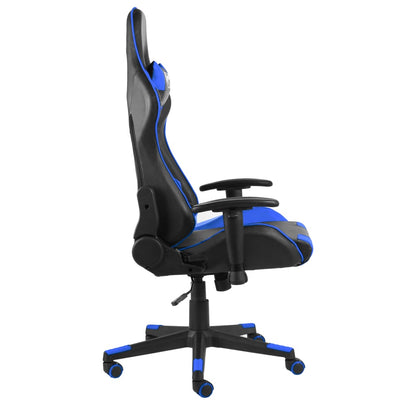 Gamestoel Draaibaar Pvc Blauw Zonder voetensteun - Design Meubelz