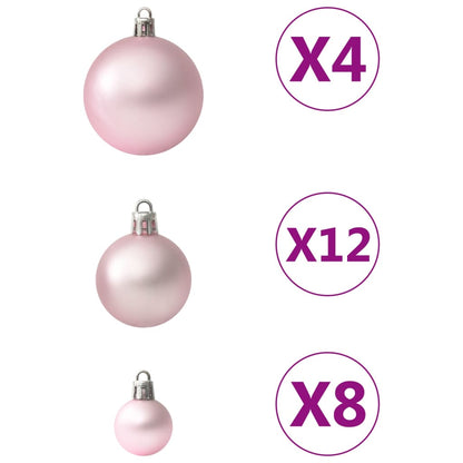 100-Delige Kerstballenset Roze Roze - Design Meubelz