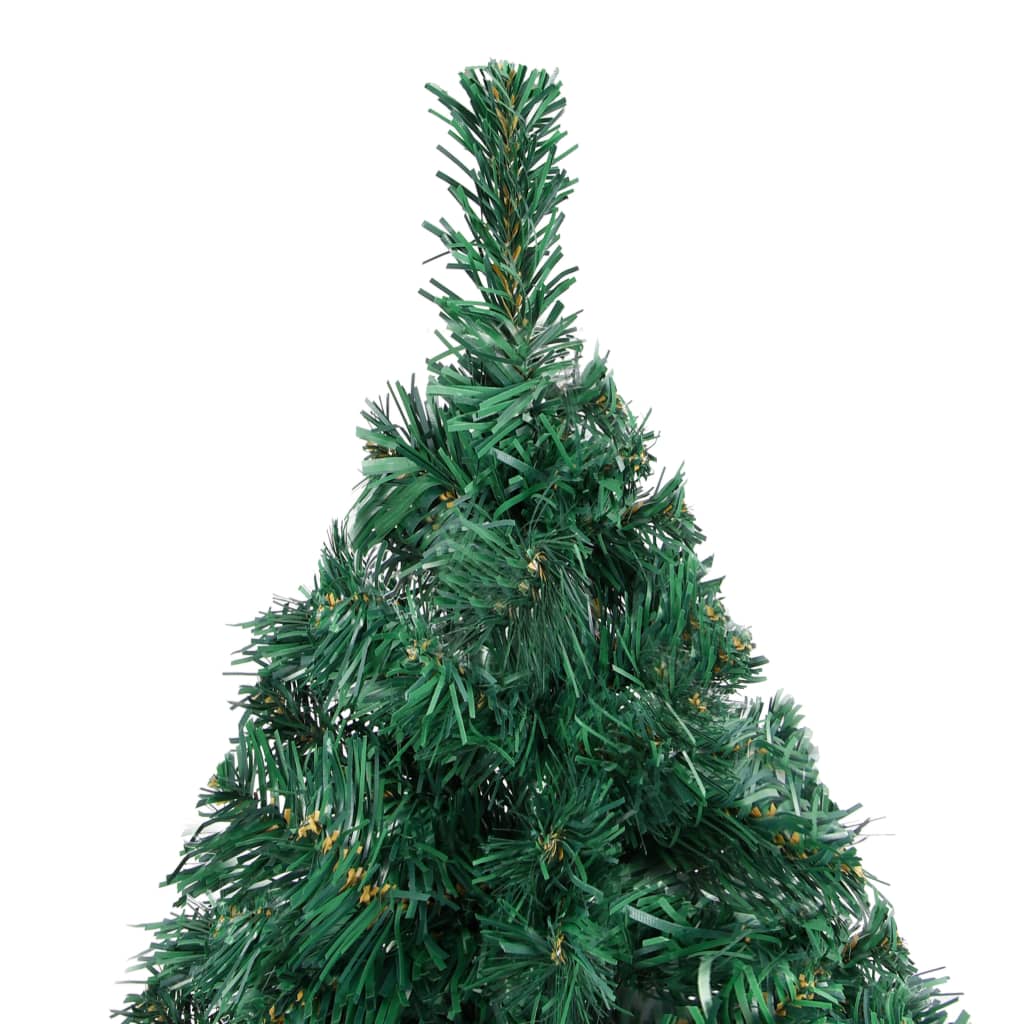 Kunstkerstboom Met Led's En Kerstballen 240 Cm Groen 240 x 125 cm - Design Meubelz