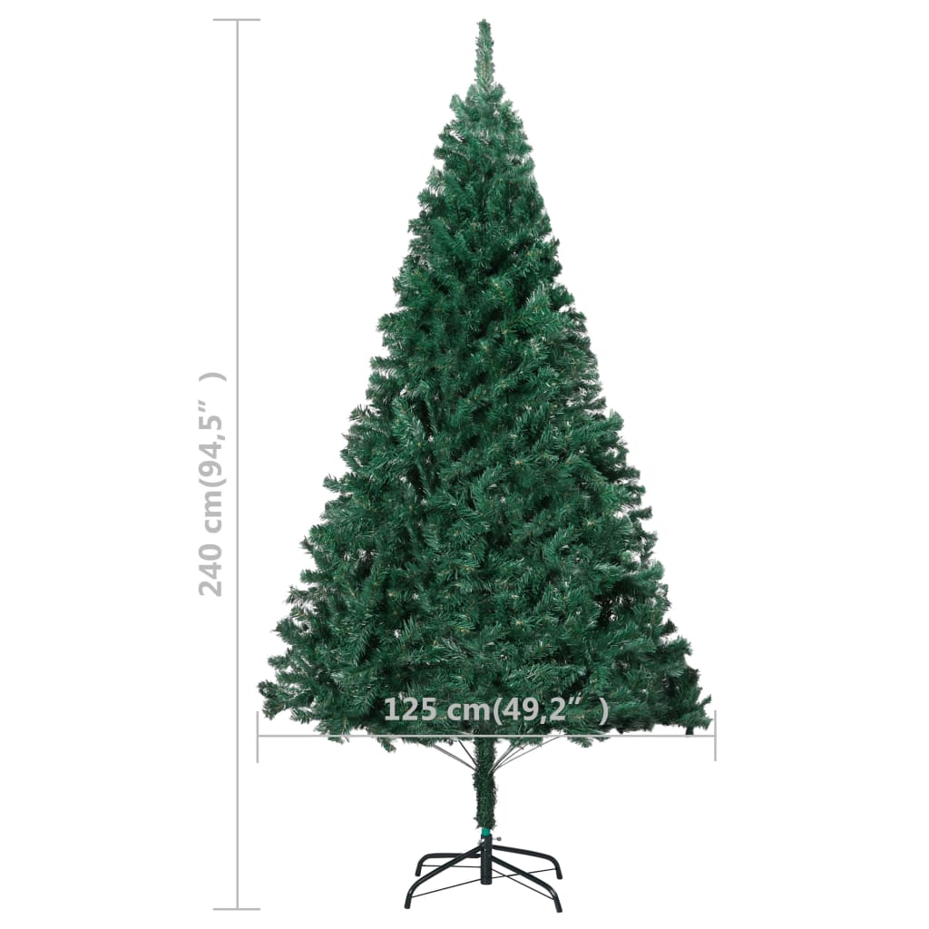 Kunstkerstboom Met Led's En Kerstballen 240 Cm Groen green and rose - Design Meubelz