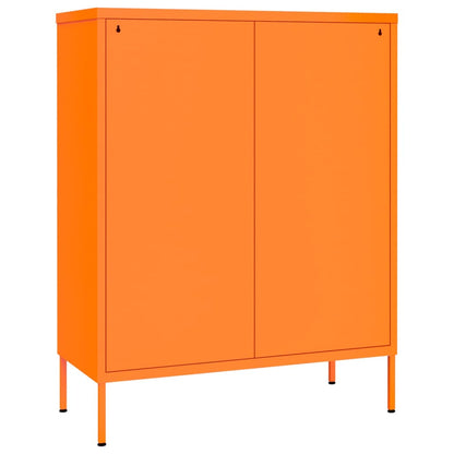 Ladekast 80X35X101,5 Cm Staal Oranje - Design Meubelz