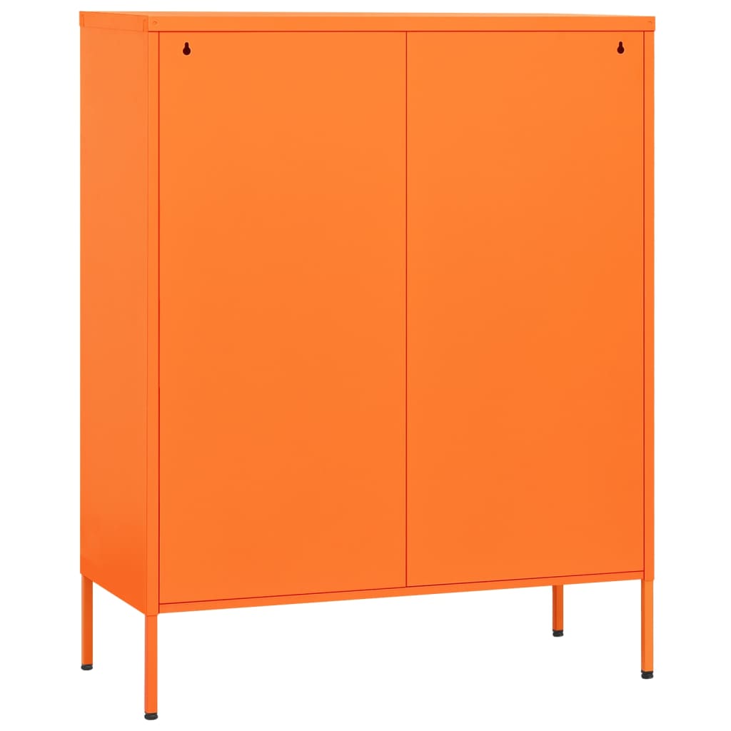 Ladekast 80X35X101,5 Cm Staal Oranje - Design Meubelz