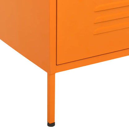 Ladekast 80X35X101,5 Cm Staal Oranje - Design Meubelz