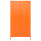 Kledingkast 90X50X180 Cm Staal Oranje - Design Meubelz