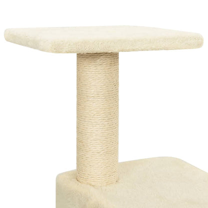 Kattenkrabpaal Met Sisal Krabpalen 119 Cm Crèmekleurig crème - Design Meubelz