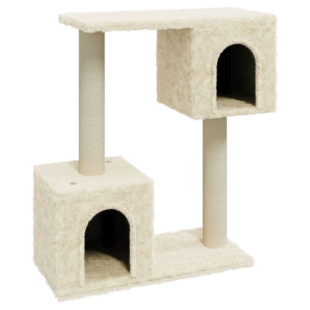 Kattenkrabpaal Met Sisal Krabpalen 60 Cm Crèmekleurig crème - Design Meubelz