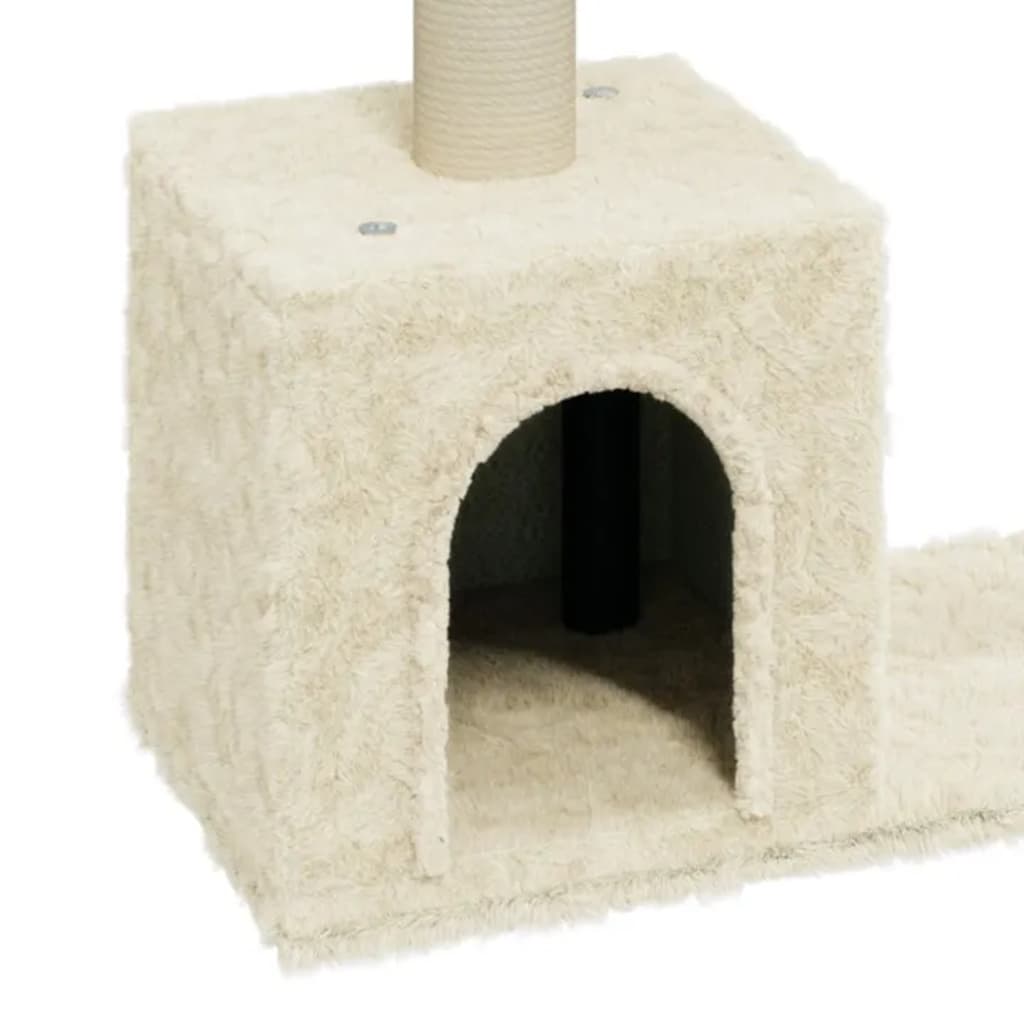 Kattenkrabpaal Met Sisal Krabpalen 60 Cm Crèmekleurig crème - Design Meubelz