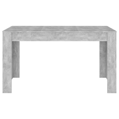 Eettafel 140X74,5X76 Cm Spaanplaat Betongrijs - Design Meubelz