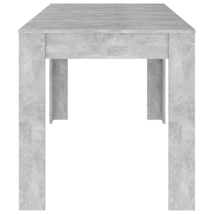 Eettafel 140X74,5X76 Cm Spaanplaat Betongrijs - Design Meubelz