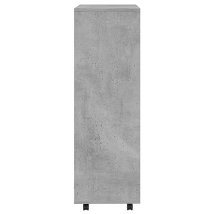 Kledingkast 80X40X110 Cm Spaanplaat Betongrijs - Design Meubelz