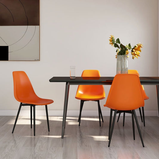 Eetkamerstoelen 4 St Pp Oranje - Design Meubelz