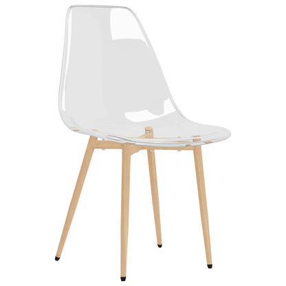 Eetkamerstoelen 2 St Pet Transparant - Design Meubelz