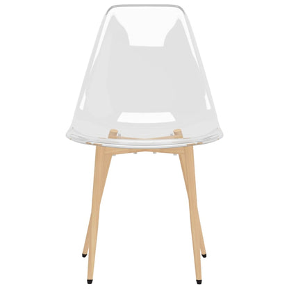 Eetkamerstoelen 2 St Pet Transparant - Design Meubelz