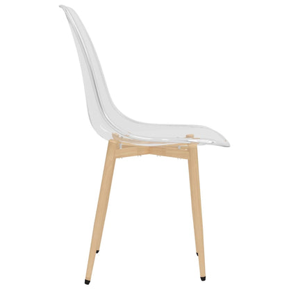 Eetkamerstoelen 2 St Pet Transparant - Design Meubelz