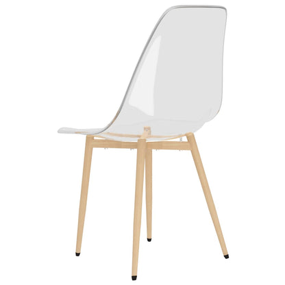 Eetkamerstoelen 2 St Pet Transparant - Design Meubelz