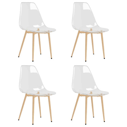 Eetkamerstoelen 4 St Pet Transparant - Design Meubelz