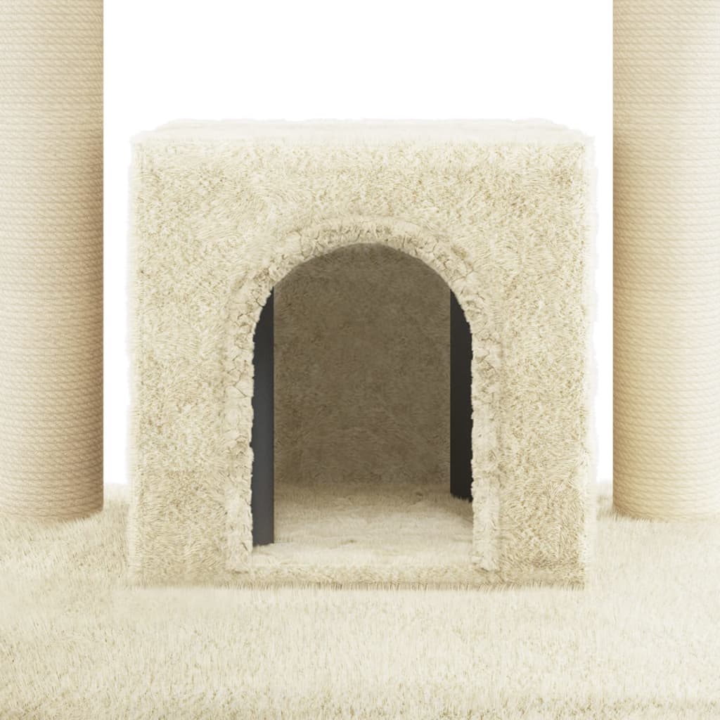 Kattenkrabpaal Met Sisal Krabpalen 110 Cm Crèmekleurig crème - Design Meubelz