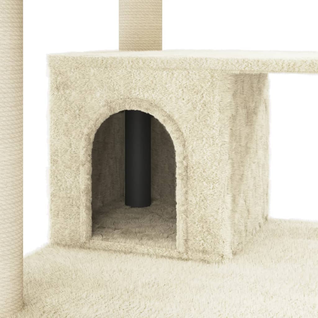 Kattenkrabpaal Met Sisal Krabpalen 183 Cm Crèmekleurig crème - Design Meubelz