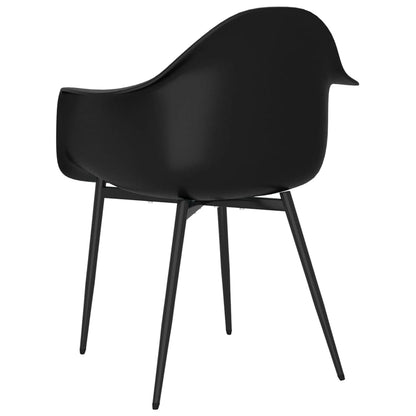 Eetkamerstoelen 6 St Pp Zwart - Design Meubelz