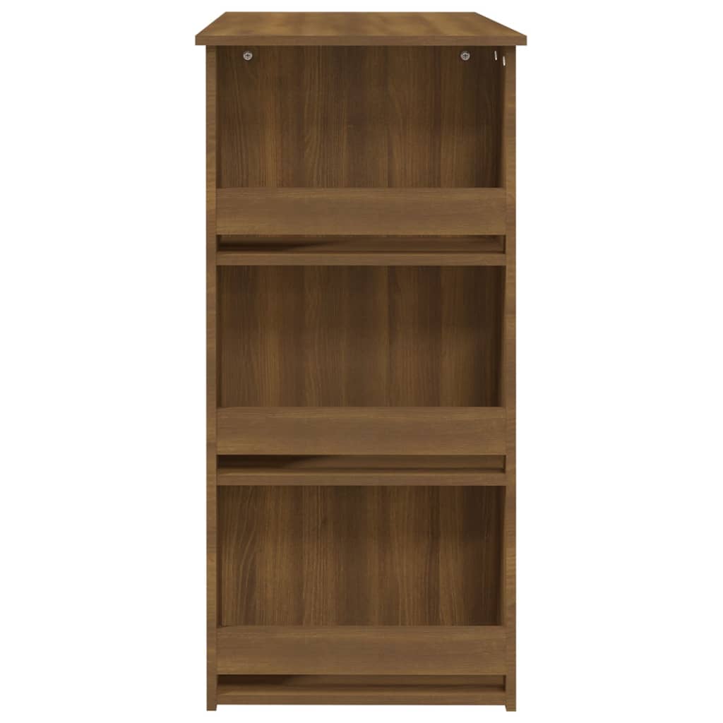 Bartafel Met Opbergrek 102X50X103,5 Cm Spaanplaat Bruineiken - Design Meubelz