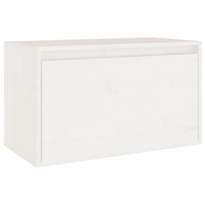 Wandkast 60X30X35 Cm Massief Grenenhout Wit - Design Meubelz