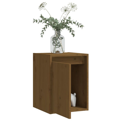 Wandkast 30X30X40 Cm Massief Grenenhout Honingbruin - Design Meubelz