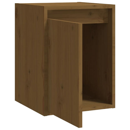 Wandkast 30X30X40 Cm Massief Grenenhout Honingbruin - Design Meubelz