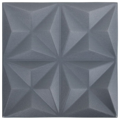 24 St Wandpanelen 3D 6 M² 50X50 Cm Origamigrijs Origamigrijs - Design Meubelz