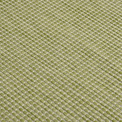 Buitenkleed Platgeweven 80X250 Cm Groen - Design Meubelz