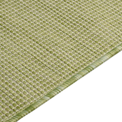 Buitenkleed Platgeweven 160X230 Cm Groen - Design Meubelz