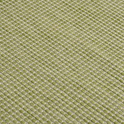 Buitenkleed Platgeweven 160X230 Cm Groen - Design Meubelz