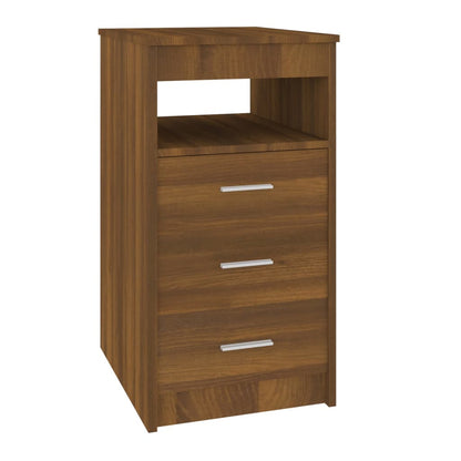 Ladekast 40X50X76 Cm Bewerkt Hout Bruineikenkleurig - Design Meubelz