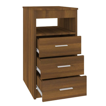 Ladekast 40X50X76 Cm Bewerkt Hout Bruineikenkleurig - Design Meubelz