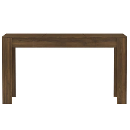 Eettafel 140X74,5X76 Cm Bewerkt Hout Bruineikenkleurig - Design Meubelz