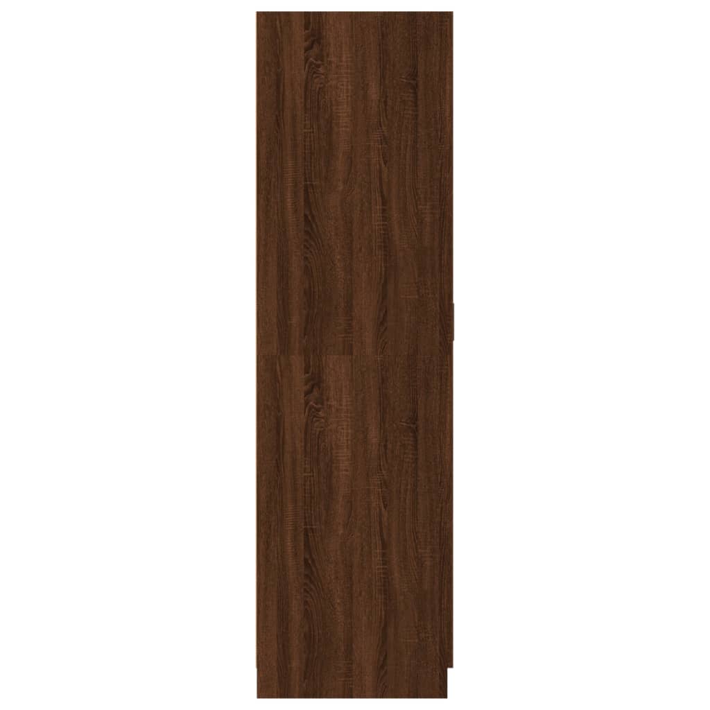 Kledingkast 80X52X180 Cm Bewerkt Hout Bruineikenkleurig - Design Meubelz